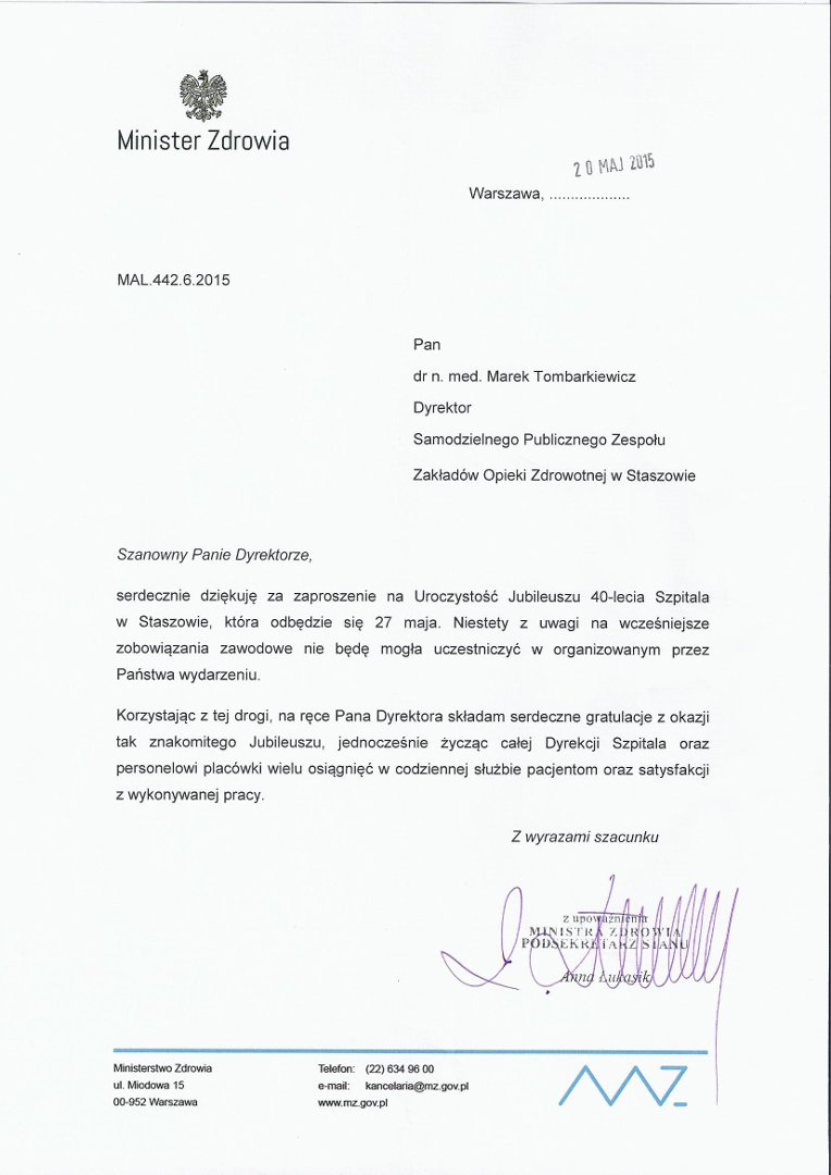 Ministerstwo Zdrowia Podsekretarz Stanu Cezary Cieślukowski